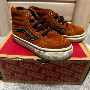Vans Kids High-Top Sneakers - Brown